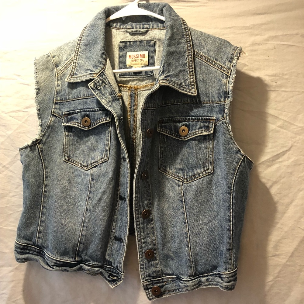Sleeveless Denim Jean Jacket